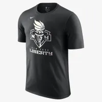 New York Liberty Nike WNBA Iridescent Logo футболка колір чорний