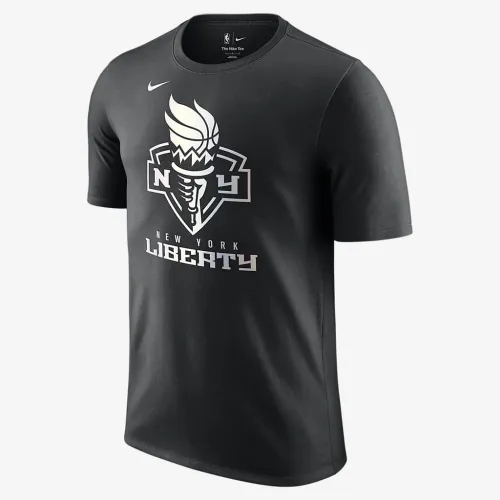 New York Liberty Nike WNBA Iridescent Logo футболка цвет черный