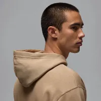Nike Jordan Brooklyn Fleece чоловічі Pullover Толстовка з капюшоном колір коричневий