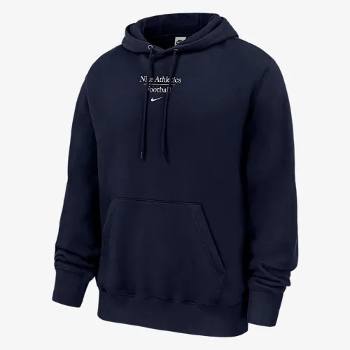 Nike Club Fleece мужские Football Pullover Толстовка с капюшоном синий