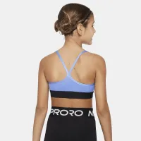 Nike Indy Big детские (Girls') Sports Bra синий