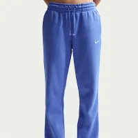 Nike Sportswear Phoenix Fleece женская Mid-Rise Open-Hem Pants синий