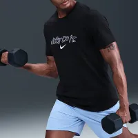Nike мужские Dri-FIT тренировочные футболка цвет черный