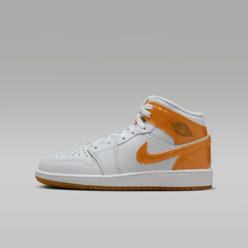 Nike Air Jordan 1 Mid SE Big дитячі Кросівки колір сірий
