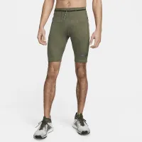 Nike Trail Lava Loops мужские Dri-FIT Running 1/2-Length Tights цвет зеленый
