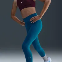 Nike One Big детские (Girls') Dri-FIT С высокой Талией лосины синий