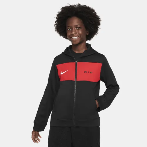 Nike Air Big дитячі (для хлопчиків) Full-Zip Толстовка з капюшоном колір чорний