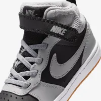 Nike Court Borough Mid 2 Little детские Кроссовки цвет черный