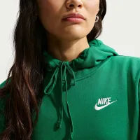 Nike Sportswear Club Fleece женская Pullover Толстовка с капюшоном цвет зеленый