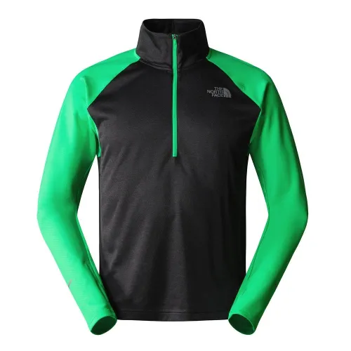 Кофта/футболка The North Face 1/4 Zip Run Fleece 0A7SXPOSC1 - чорно-зелена