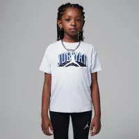 Nike Jordan Little дитячі Push Through Graphic футболка колір сірий