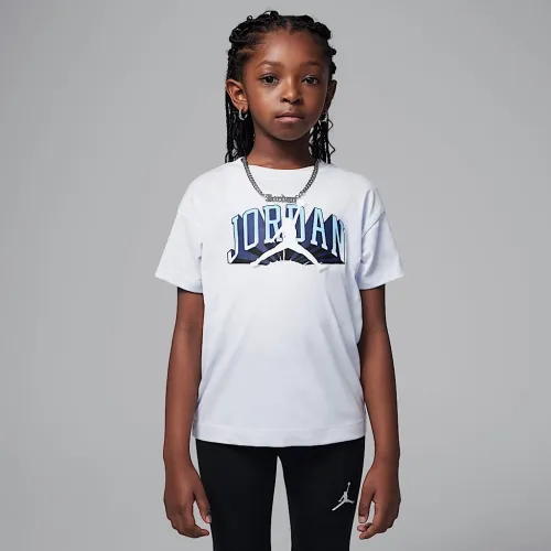 Nike Jordan Little дитячі Push Through Graphic футболка колір сірий