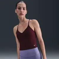 Nike Indy жіноча Light-Support Padded Sports Bra Tank колір червоний
