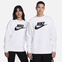 Nike Sportswear Club Fleece мужские Graphic Crew цвет белый