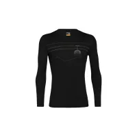 ICEBREAKER MERINO 200 OASIS LONG SLEEVE CREWE 105208001BLK