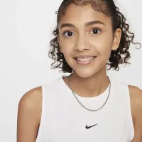 Nike Pro Girls' Dri-FIT тренировочные Tank Top цвет белый