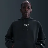 Caitlin Clark Nike баскетбольные Fleece Pullover Толстовка с капюшоном цвет черный