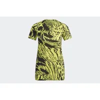 Футболка adidas Fast Allover Print Running HC6346 - чорно-жовта