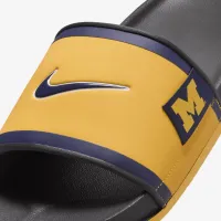 Nike College Offcourt (Michigan) Slides Yellow