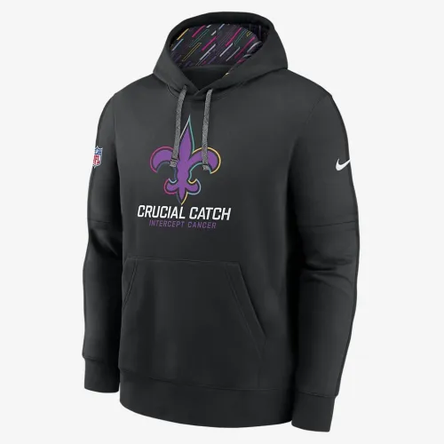 New Orleans Saints Crucial Catch Club чоловічі Nike NFL Pullover Толстовка з капюшоном колір чорний