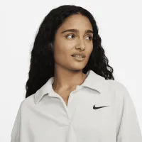 Nike Sportswear женская Velour Polo цвет серый