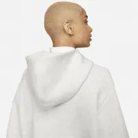 Nike Sportswear Tech Fleece женская оверсайз Full-Zip Толстовка с капюшоном Cape цвет серый
