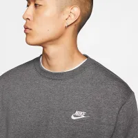 Nike Sportswear Club Fleece мужские Crew цвет серый