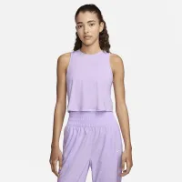 Nike One Classic женская Dri-FIT Cropped Tank Top цвет фиолетовый