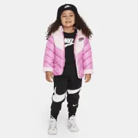 Nike Colorblock Chevron Puffer Куртка Toddler Куртка Pink