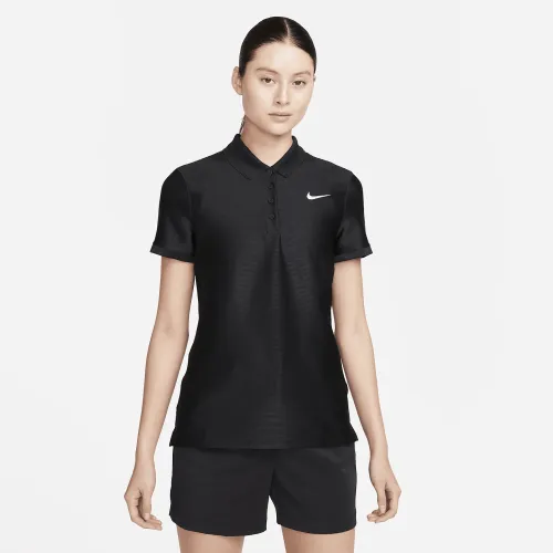 Nike Victory женская Dri-FIT Short-Sleeve для гольфа Polo цвет черный