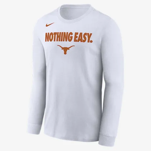 Texas мужские Nike College Long-Sleeve футболка цвет белый