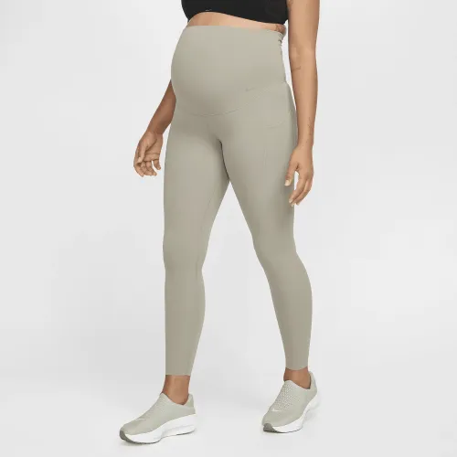 Nike Zenvy (M) жіноча Gentle-Support З високою талією 7/8 лосіни з кишенями(Maternity) колір зелений