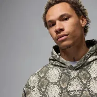 Nike Jordan Sport Hoop Fleece чоловічі Dri-FIT Printed Pullover Толстовка з капюшоном колір білий