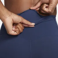 Nike Zenvy женская Gentle-Support С высокой Талией 7/8 лосины синий