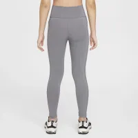 Nike One Big детские (Girls') Dri-FIT С высокой Талией лосины с карманамицвет серый