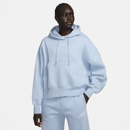 Nike Sportswear Phoenix Fleece женская Over-оверсайз Pullover Толстовка с капюшоном синий