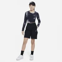 Nike Outdoor Play Big дитячі Woven Cargo шорти колір чорний