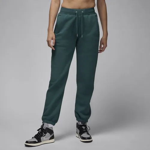 Nike Jordan Flight Fleece женская Pants цвет зеленый