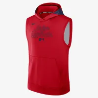 St. Louis Cardinals Authentic Collection Men’s Nike Dri-FIT MLB Sleeveless Pullover Толстовка с капюшоном цвет красный