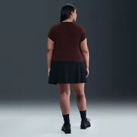 Nike Sportswear Chill Knit жіноча Cropped футболка (великі розміри) колір червоний