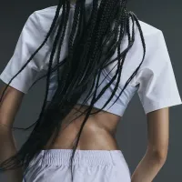 Nike Windrunner жіноча З високою талією Woven Open-Hem Pants колір білий