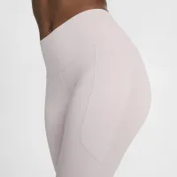Nike One жіноча З високою талією 7/8 лосіни з кишенямиколір фіолетовий