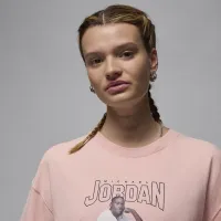 Nike Jordan жіноча оверсайз Graphic футболка Pink