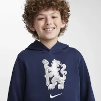Chelsea FC Club Big детские (для мальчиков) Nike Soccer Pullover Толстовка с капюшоном синий
