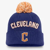 Cleveland Guardians Peak чоловічі Nike MLB Cuffed Pom Beanie блакитний