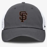 San Francisco Giants Club чоловічі Nike MLB Trucker Adjustable Hat колір сірий