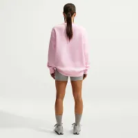 Nike Sportswear Phoenix Fleece женская оверсайз Crew-Neck свитшот Pink