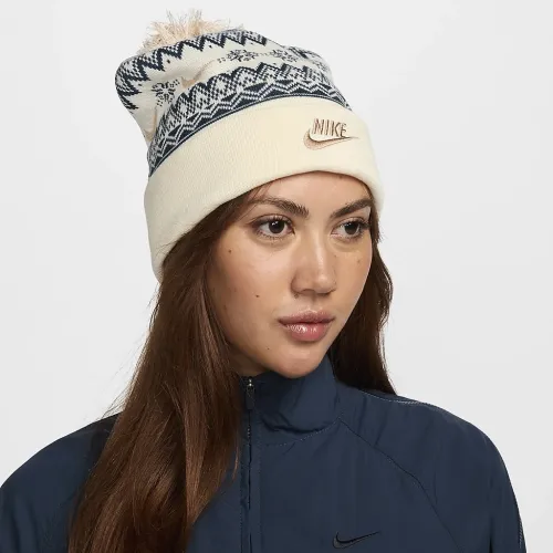 Nike Peak Fair Isle Beanie колір білий