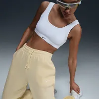 Nike Sportswear Phoenix Fleece женская С высокой Талией оверсайз Sweatpants цвет коричневый