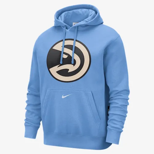 Atlanta Hawks Club City Edition чоловічі Nike NBA Fleece Pullover Толстовка з капюшоном блакитний